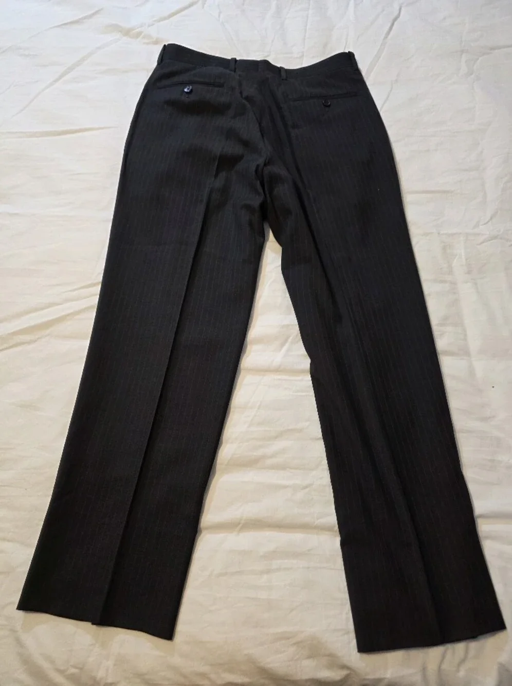 Izod Suit Men's Charcoal Pinstripe 38s Pants Are 31/31